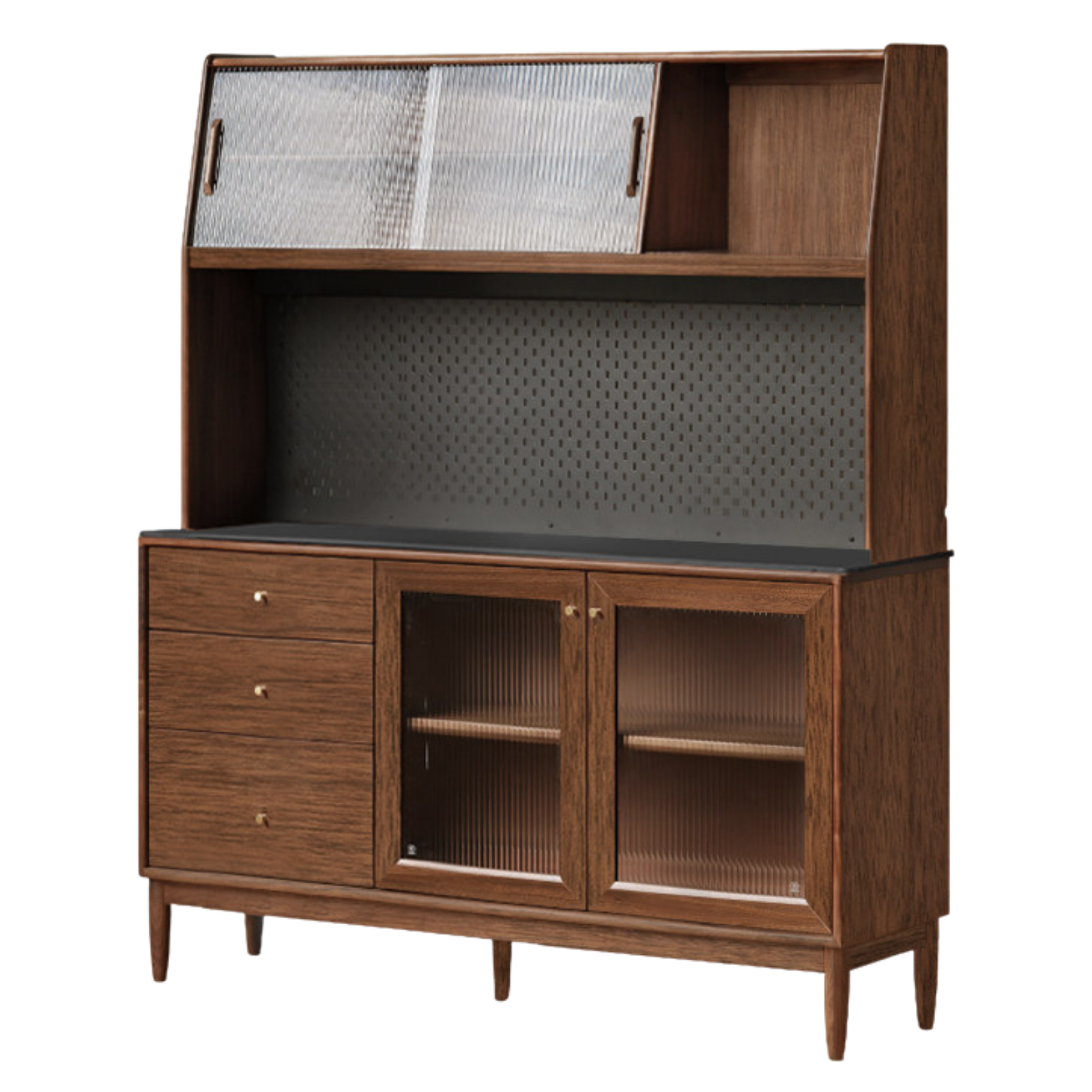 Black Walnut , South American Walnut, Catalpa Solid Wood Sideboard, Buffet Cabinet