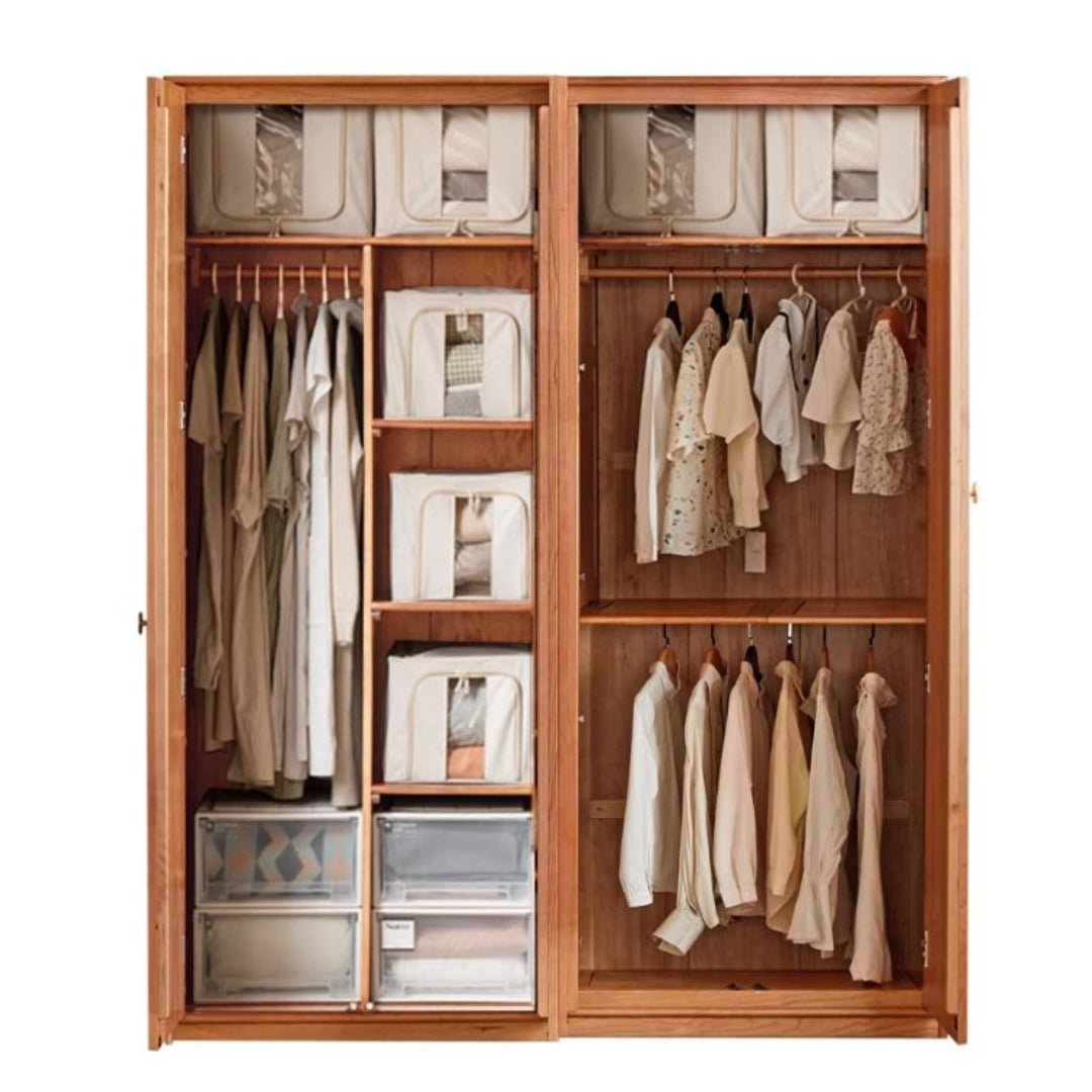 Сherry Solid Wood Exquisite Wardrobe