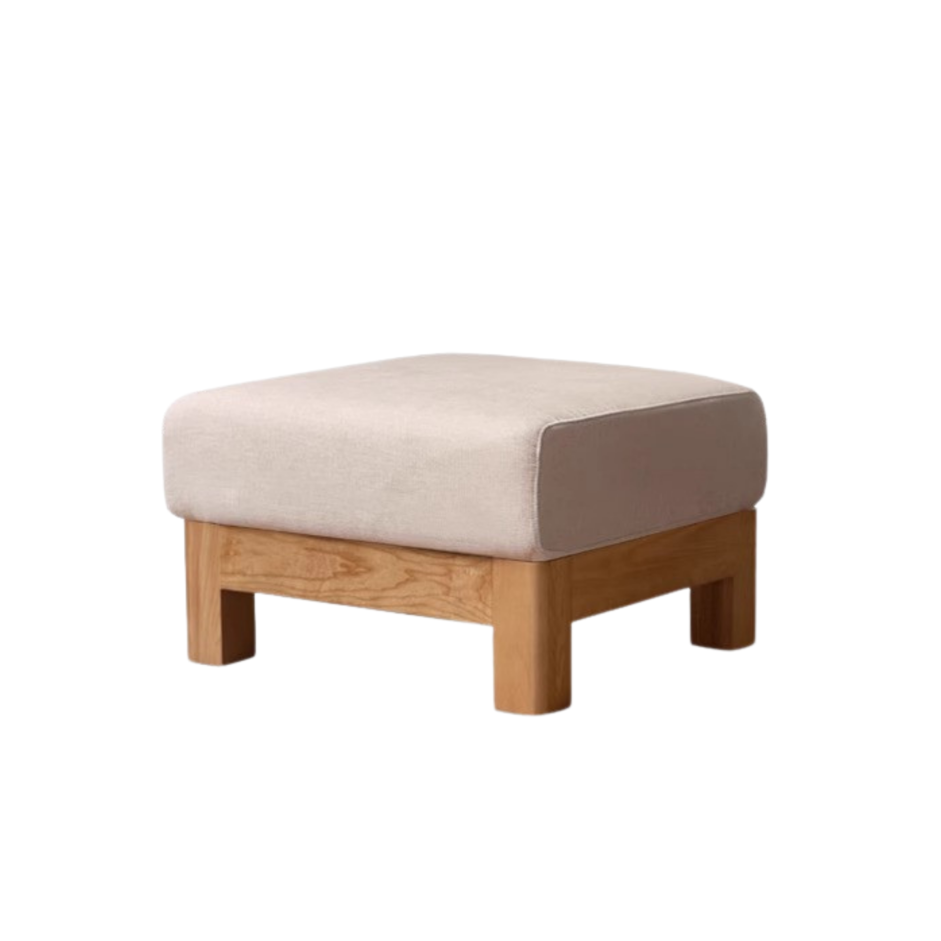 Oak, Ash, Poplar, Black Walnut Solid Wood Footstool Small Fabric Stool For Home