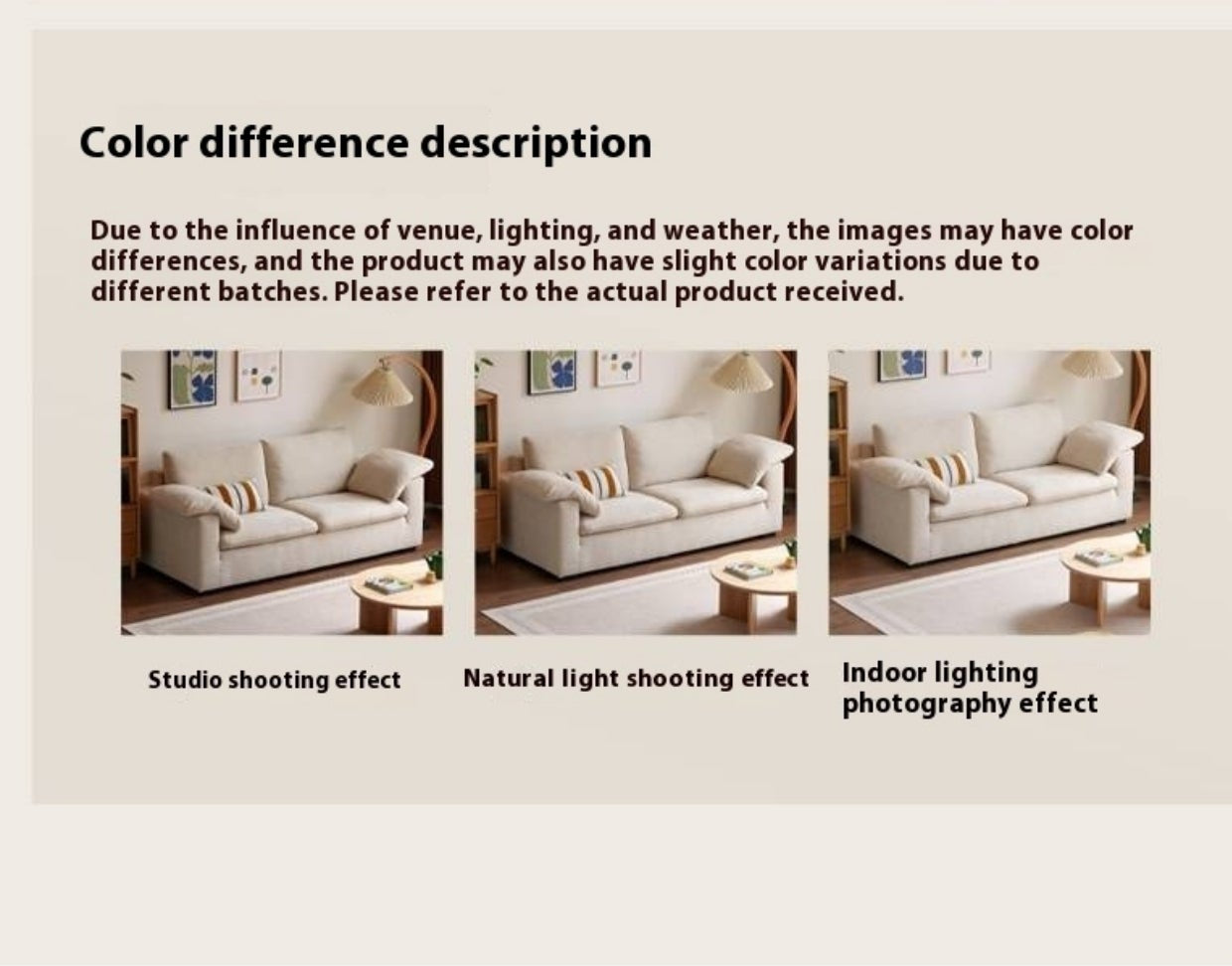 Wabi-Sabi Fabric Sofa  with Detachable and Washable Covers