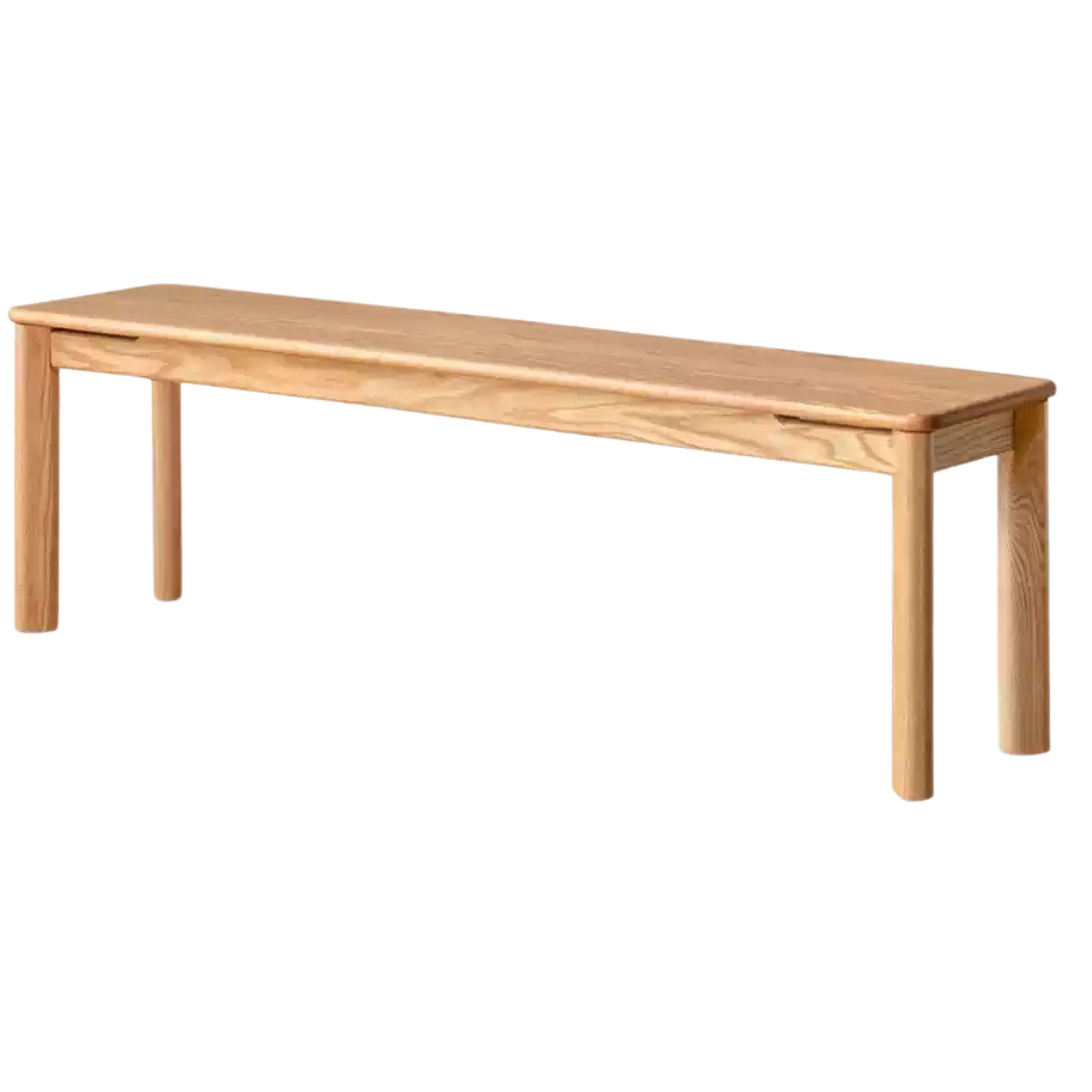 Oak Solid Wood Modern Long Bench