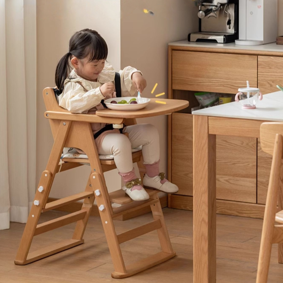 Beech solid wood baby lifting dining chair"+
