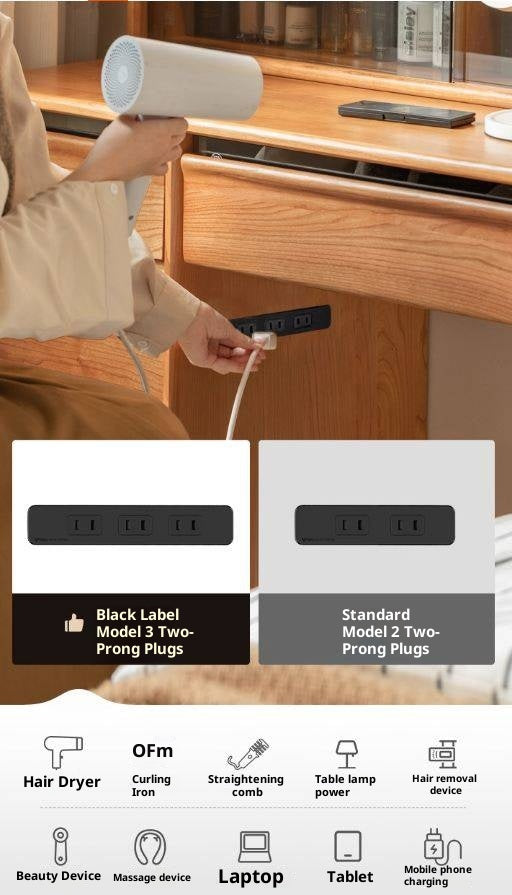 Cherry Solid Wood Retro Skeleton Line Makeup Table