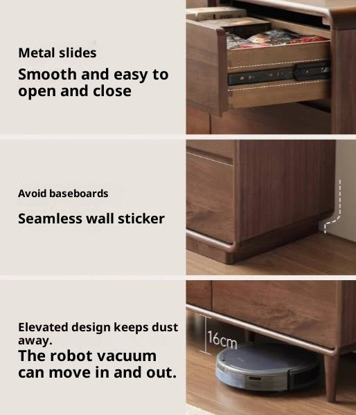 Sandalwood Solid Wood Modern Chest of Drawers