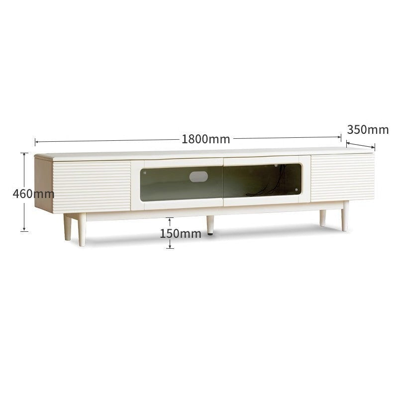 Beech solid wood TV cabinet, rock board