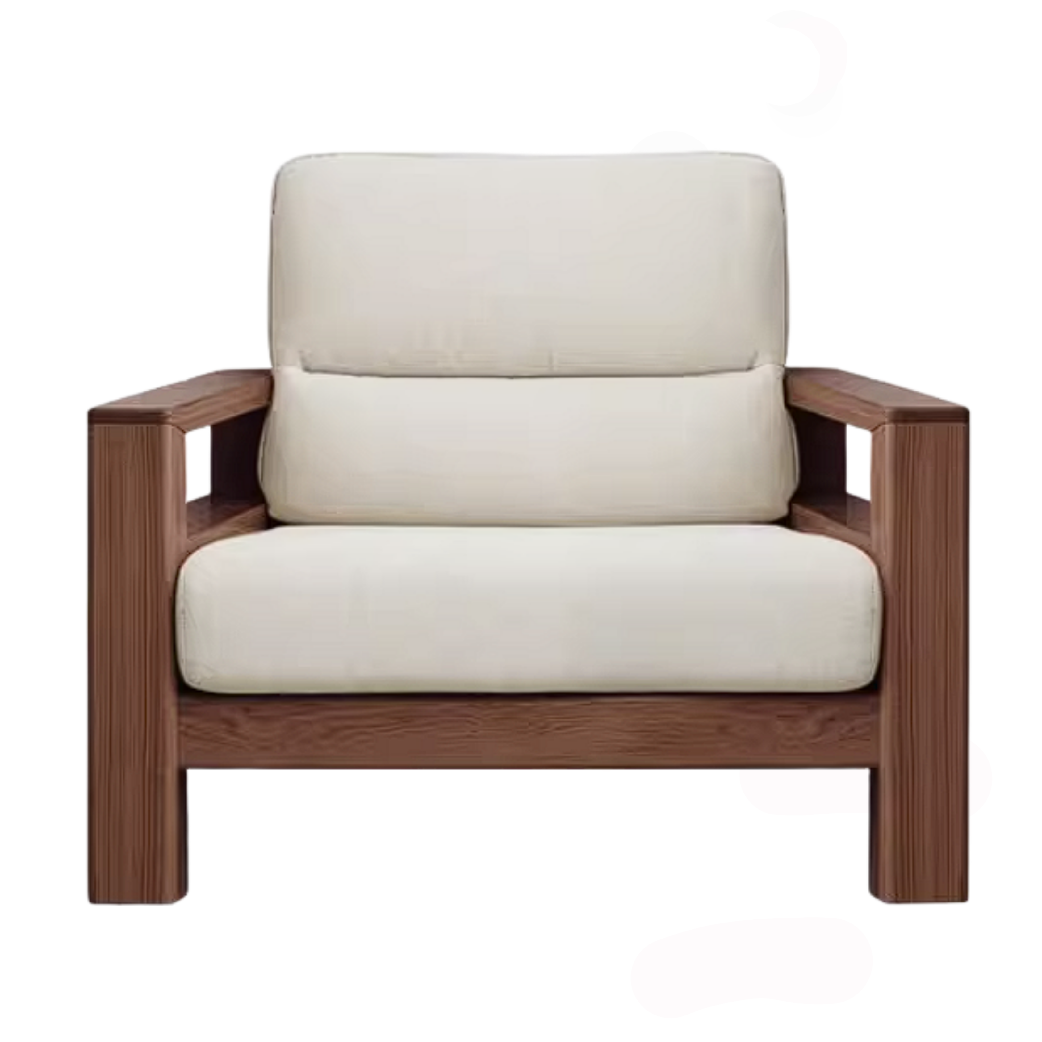 Black Walnut, Ash, Golden Sandalwood Solid Wood Corner Sofa with Fabric Upholstery