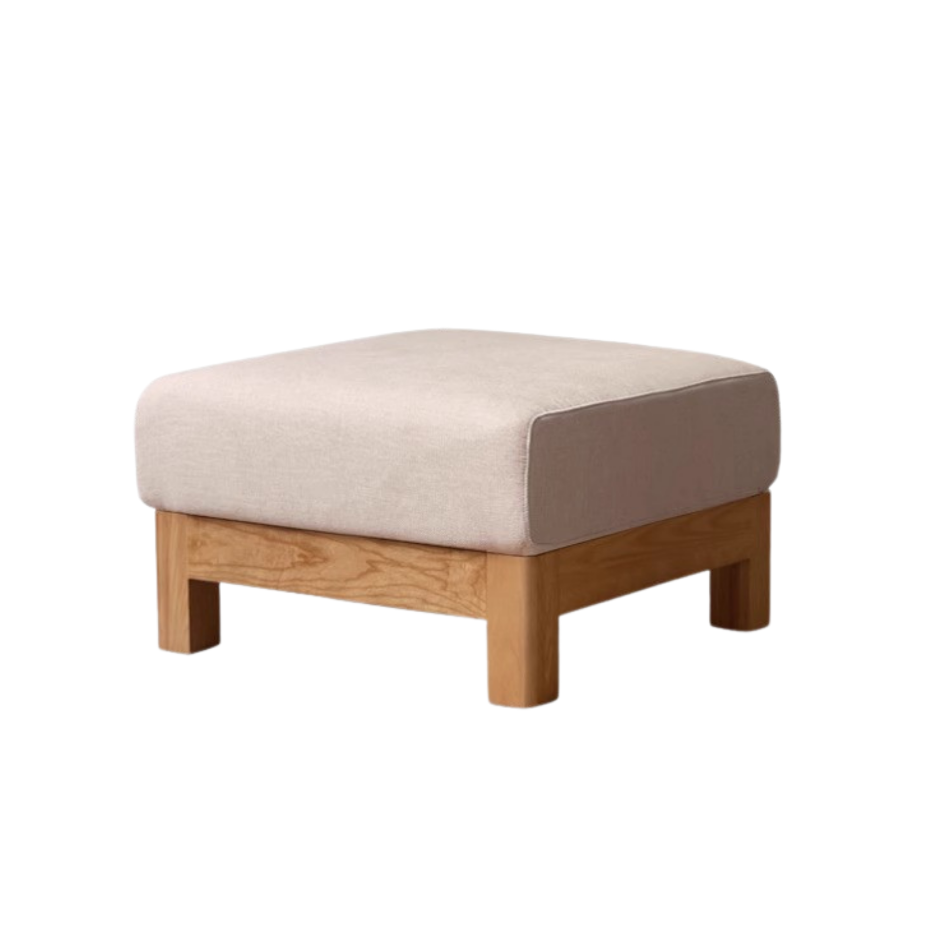 Oak, Ash, Poplar, Black Walnut Solid Wood Footstool Small Fabric Stool For Home