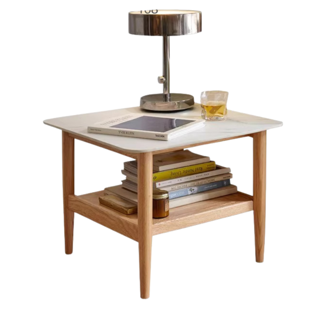 Oak Solid Wood rock slab Tea Table-