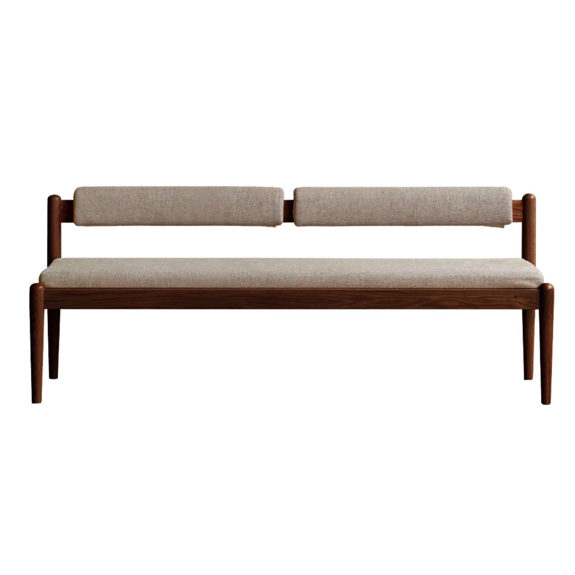 Black Walnut, Oak Solid Wood Soft Bench