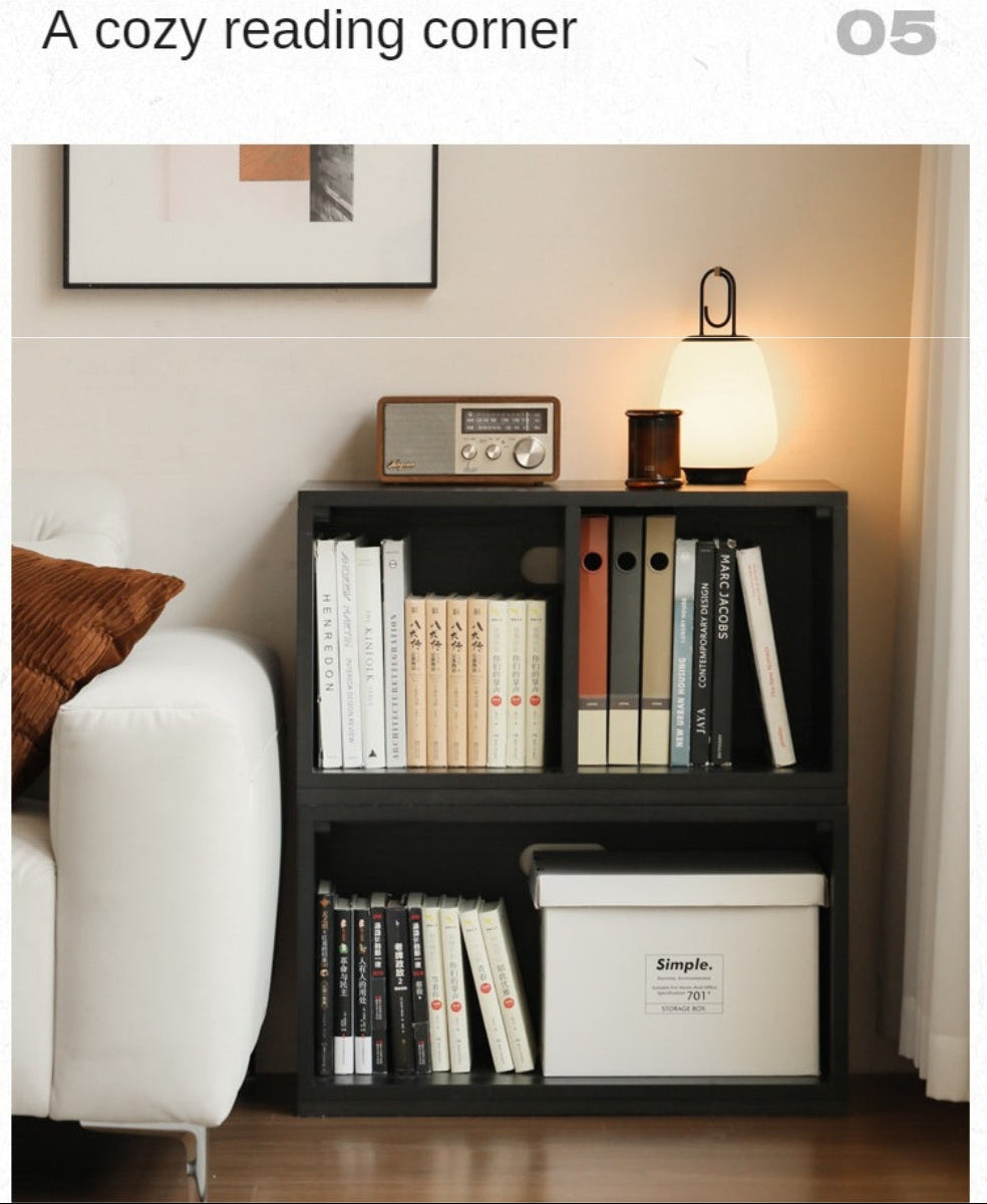 Oak Solid Wood Modern Module Combination Bookcase