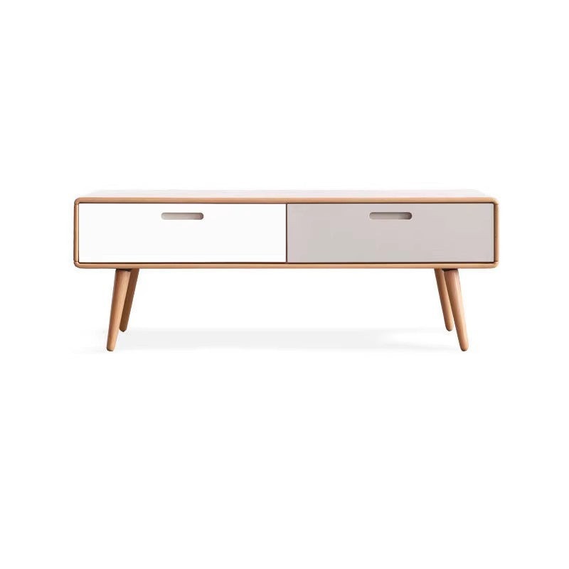 Beech Solid wood coffee table designer color matching "