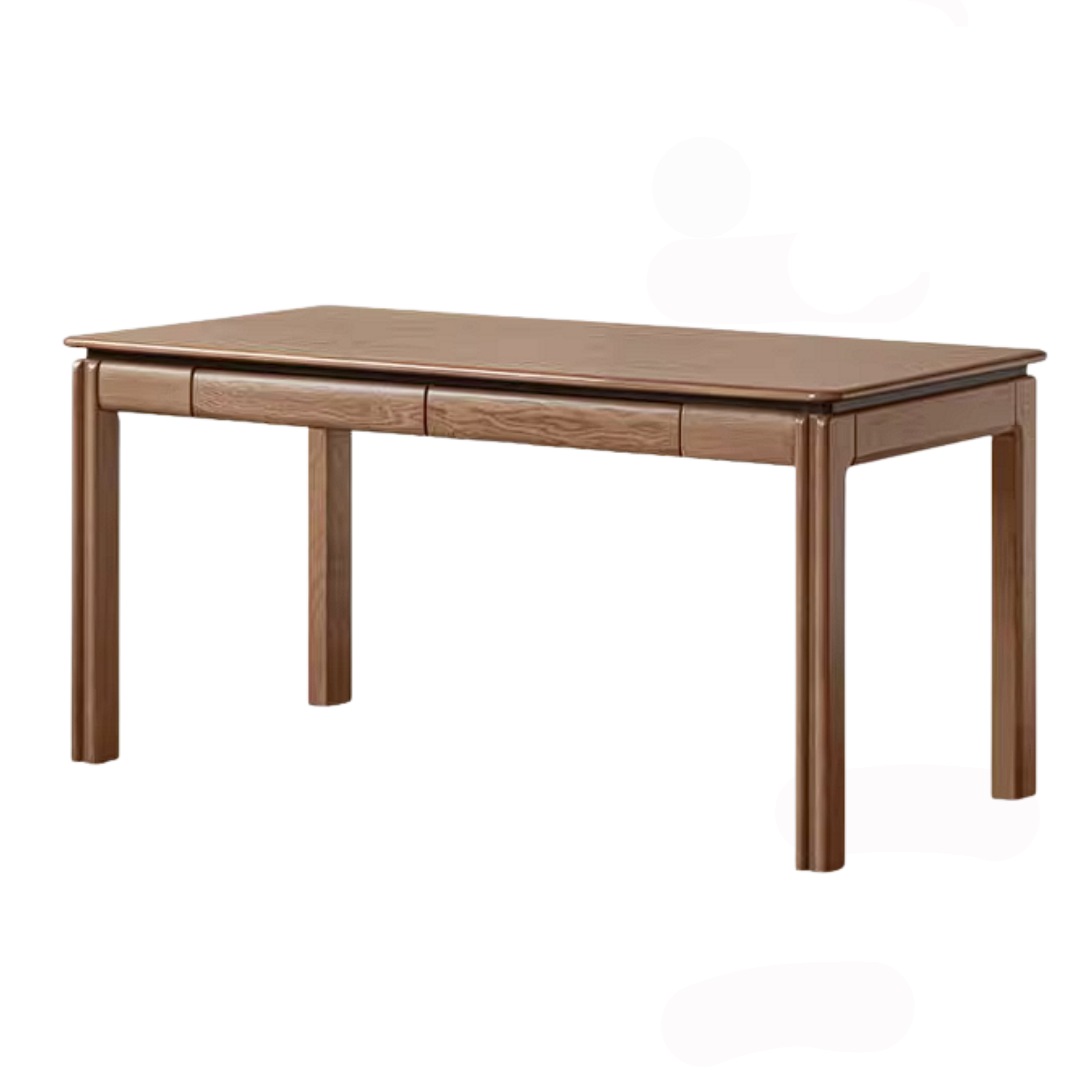 Ash Solid Wood Desk with with drawer Minimalist Design