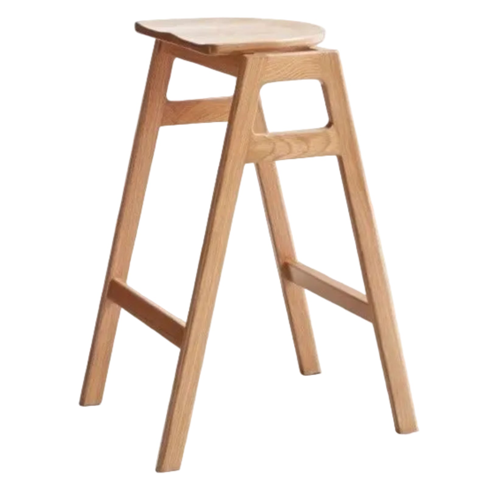 Oak Solid Wood High Feet Stool