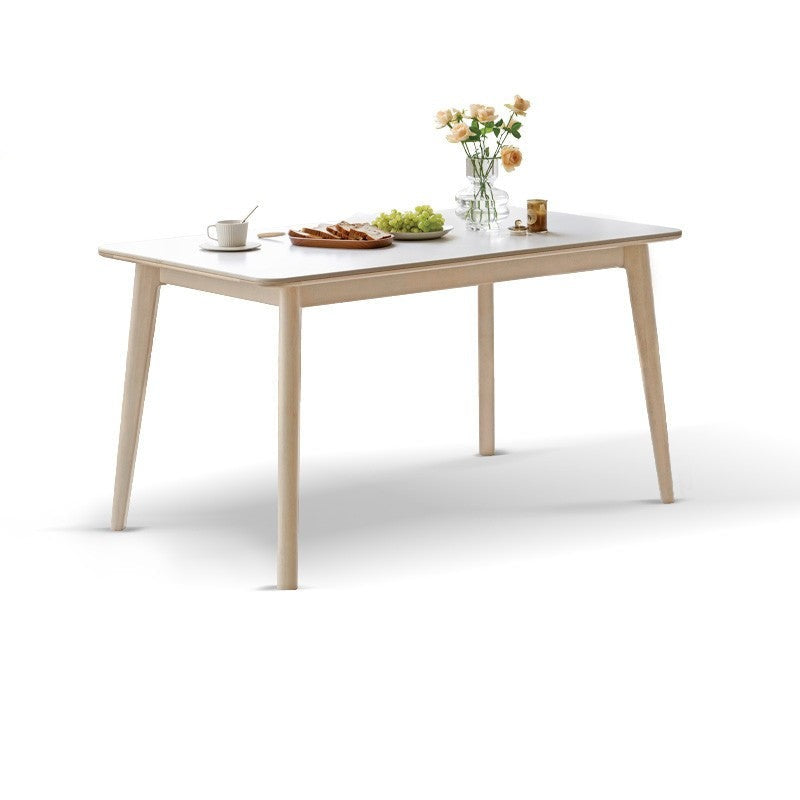 Rock Plate Dining Table Birch solid Wood "