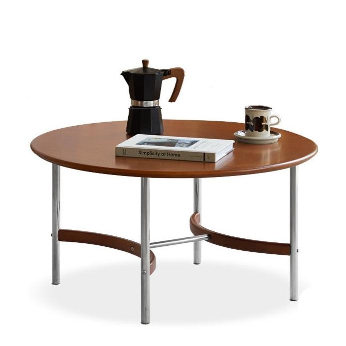 Poplar Solid Wood American Retro Tea Table