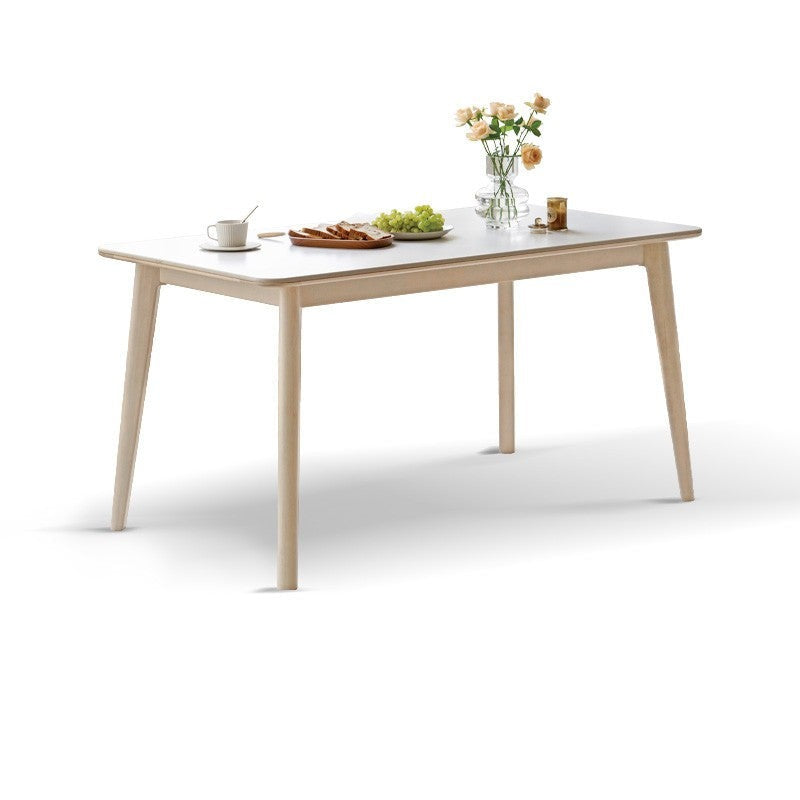 Rock Plate Dining Table Birch solid Wood "