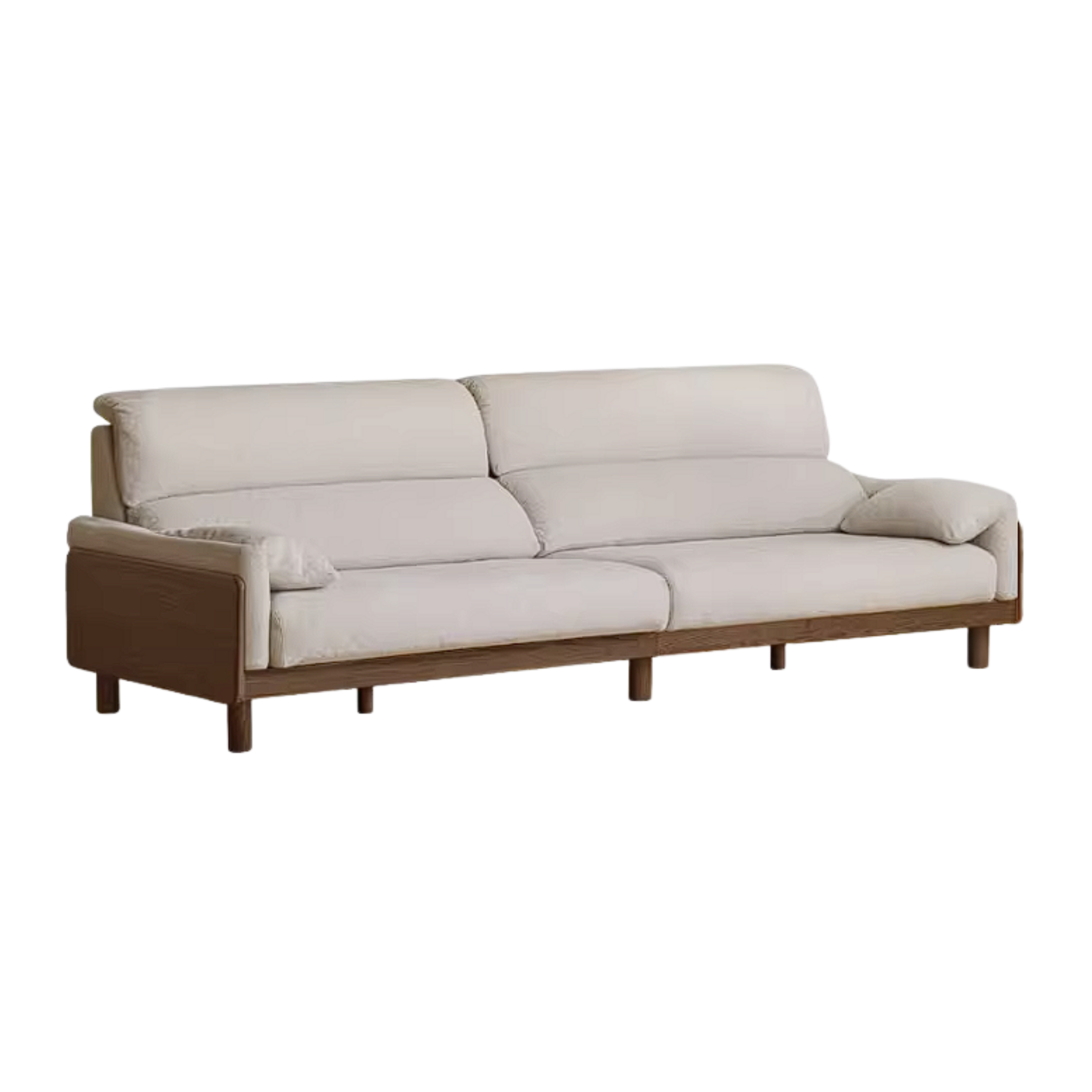 Ash Solid Wood Sofa with Modern Casual Design