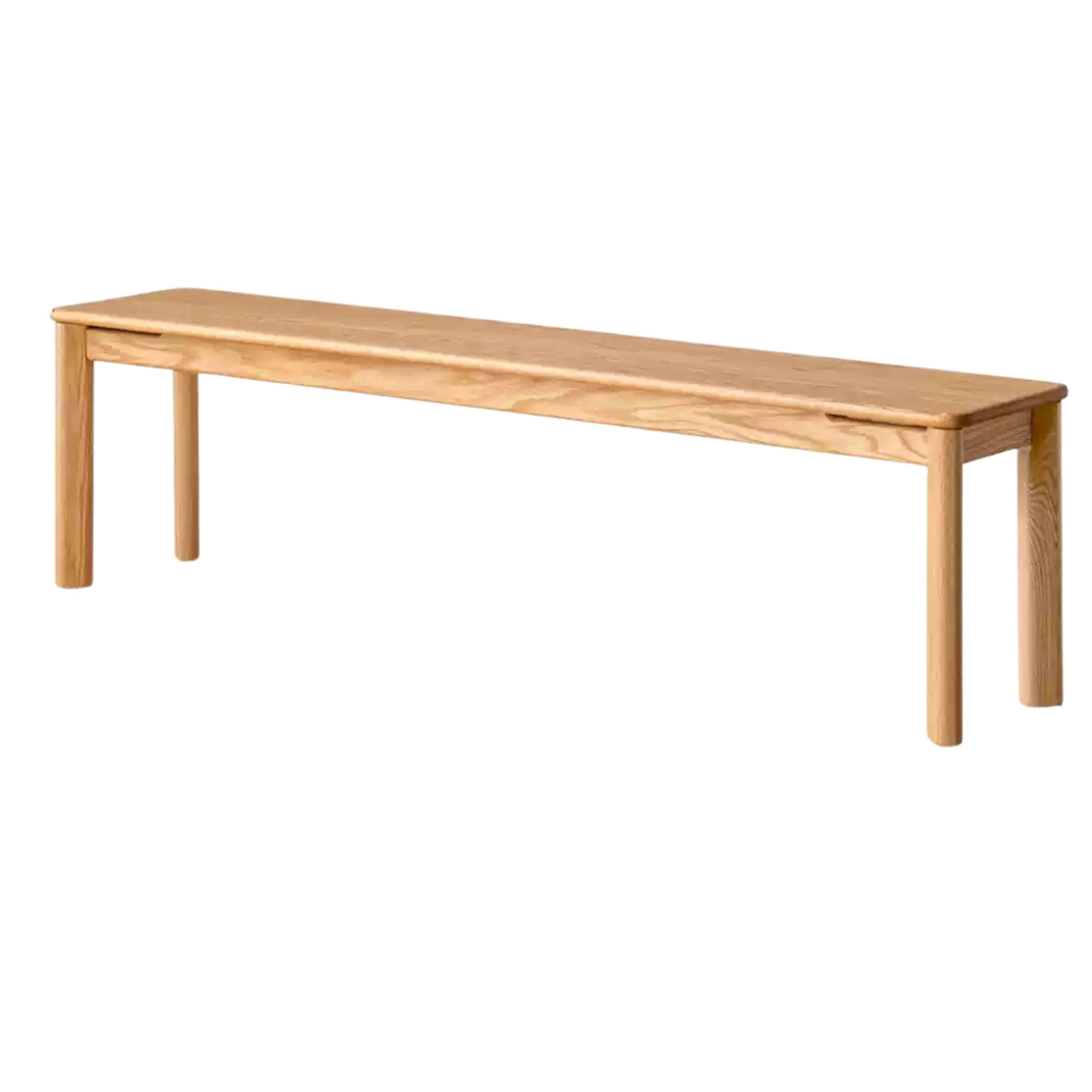 Oak Solid Wood Modern Long Bench