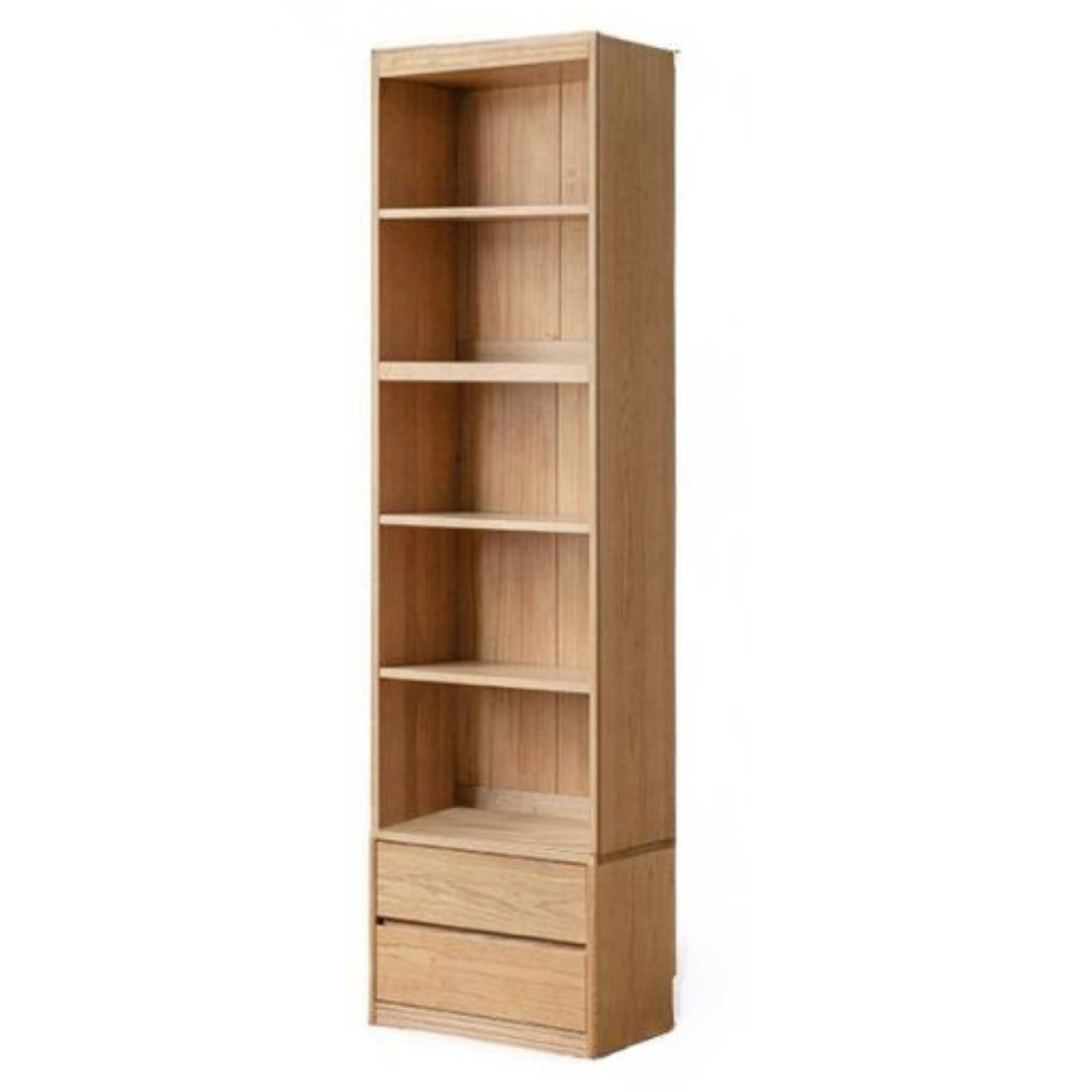 Oak, Ash Solid Wood Wall-Mounted Bookcase with Simple Storage Design