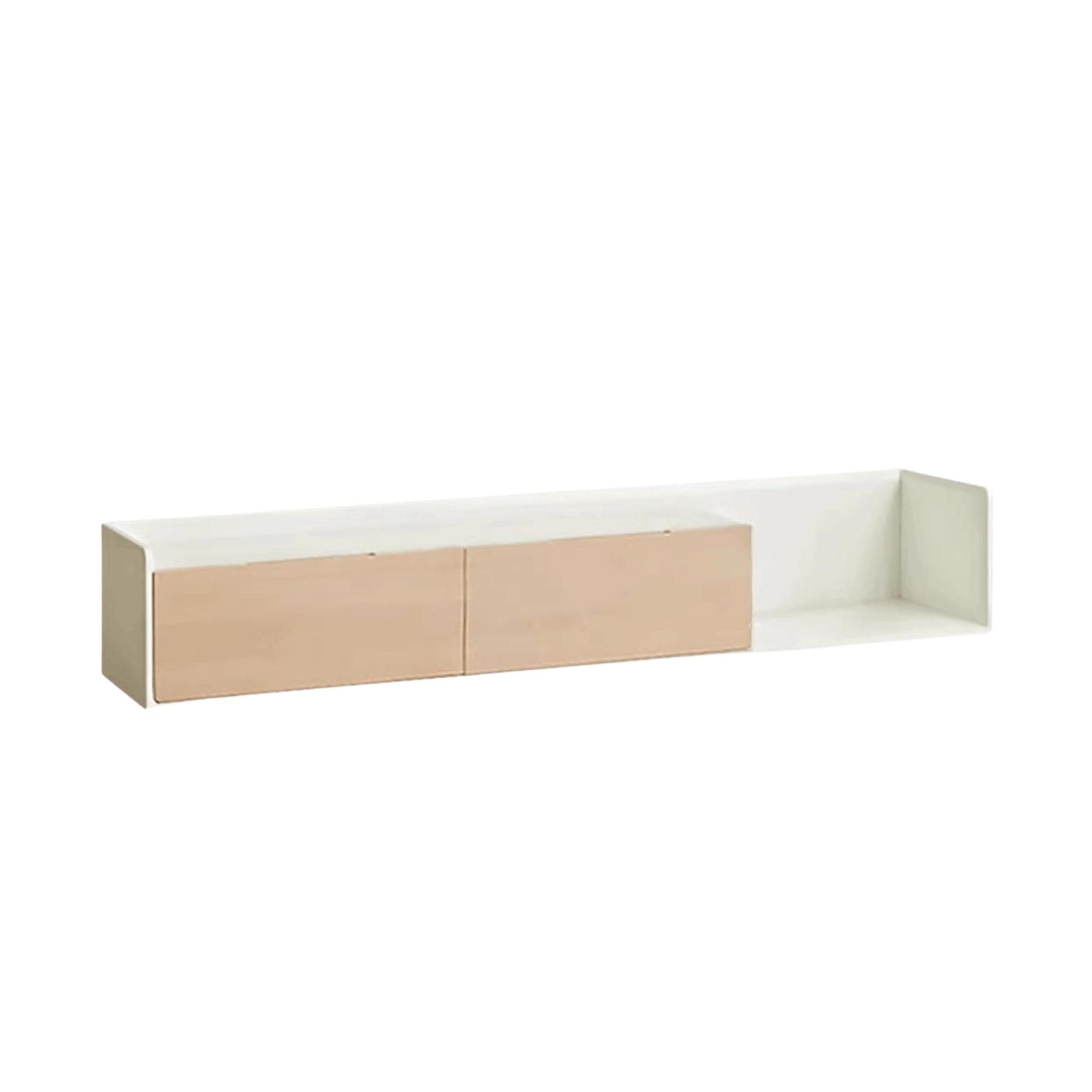 Solid Rubberwood, Oak Solid Wood Scandinavian TV Stand