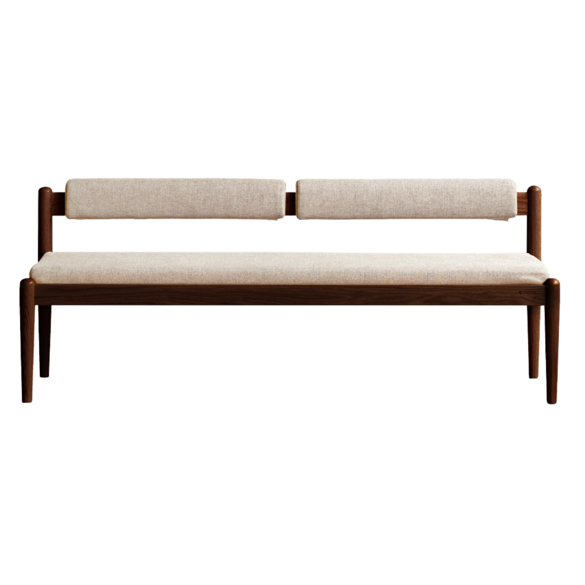 Black Walnut, Oak Solid Wood Soft Bench