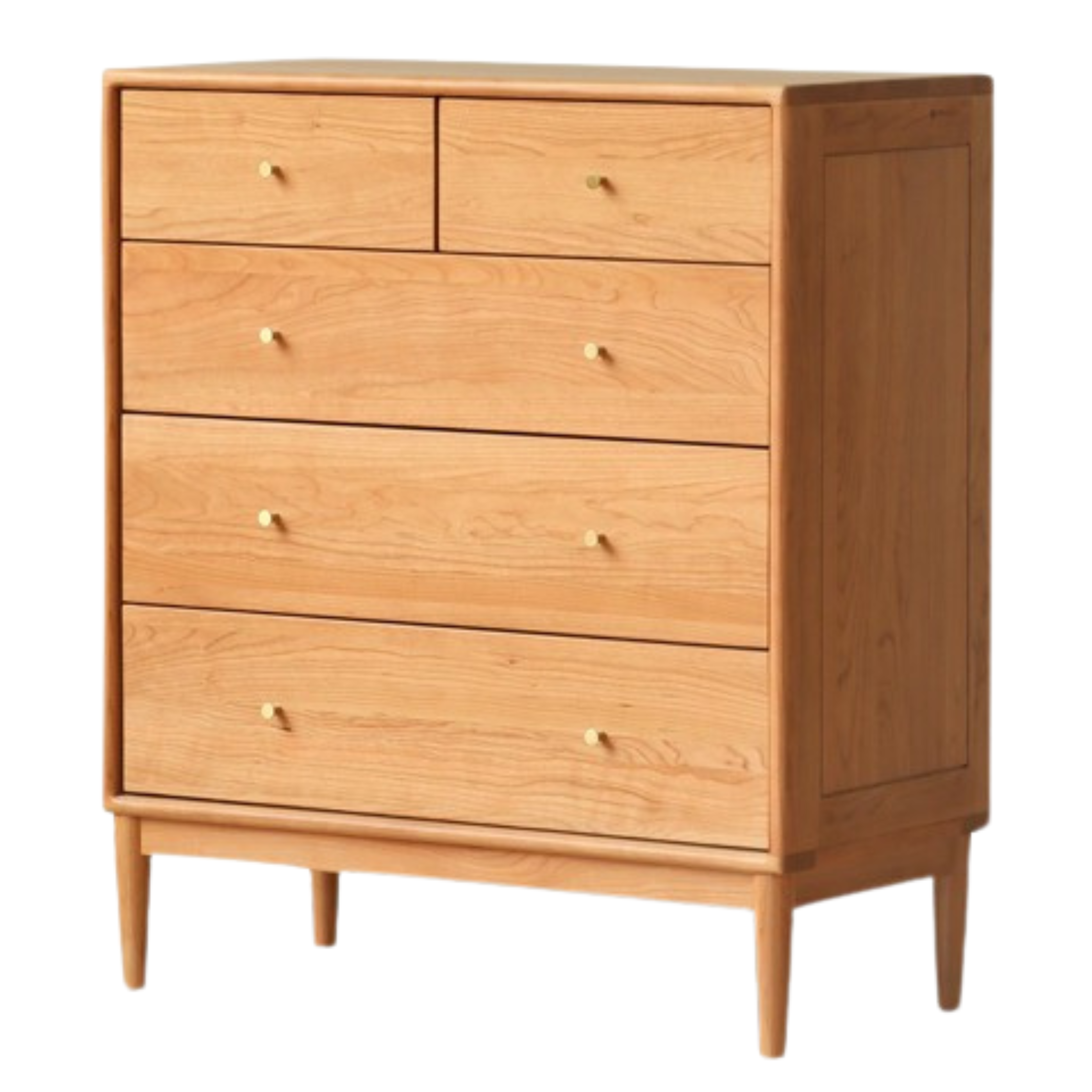 Cherry Wood Chest of Drawers: