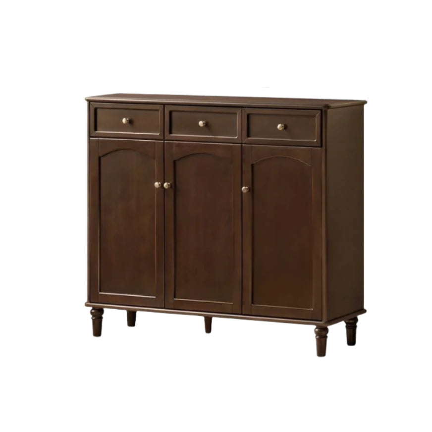 Poplar Solid Wood American Retro Shoe Cabinet