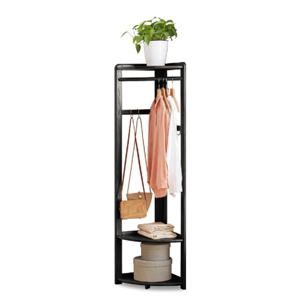 Oak Solid Wood Corner Hanger Rack