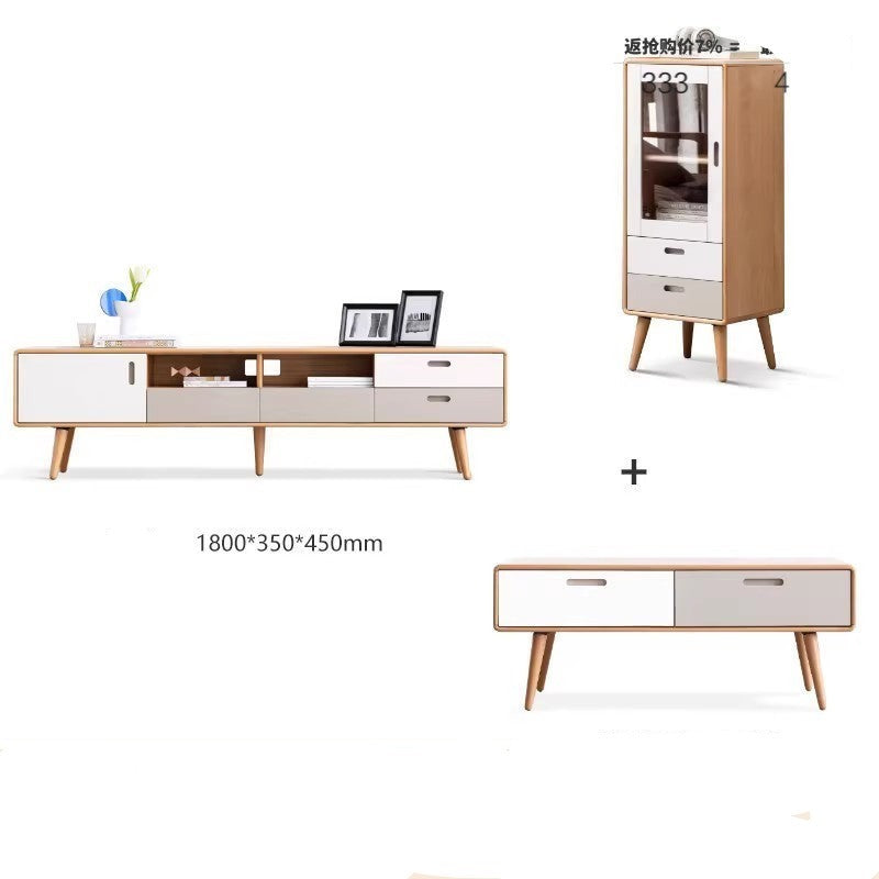 Beech solid wood multicolor design TV cabinet "
