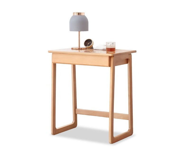 Beech solid wood small desk-
