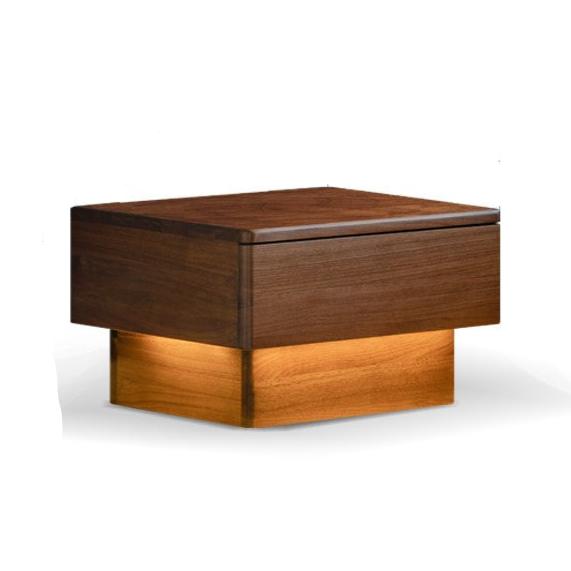 Black Walnut  Solid Wood Modern Floor-standing Nightstand