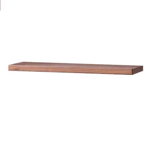 Oak, Black walnut Solid Wood Wall Shelf Bookcase