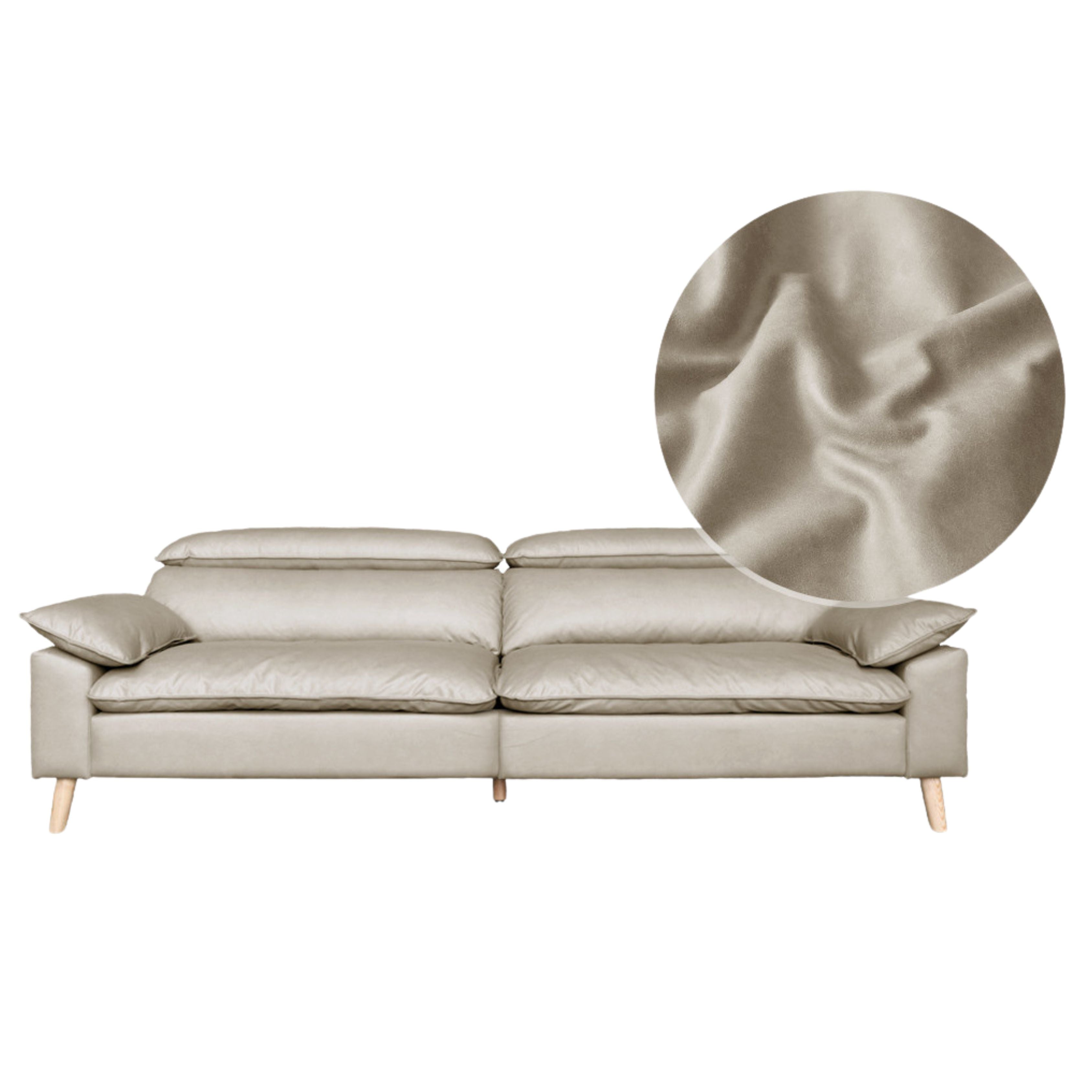 Ash Fabric Sofa Living Room