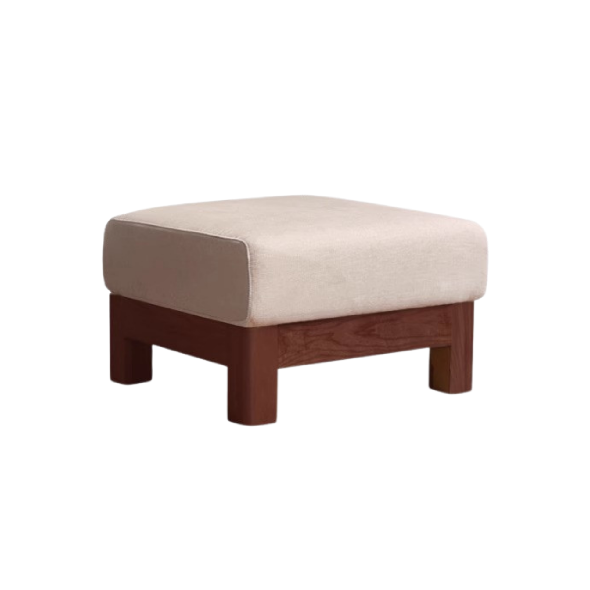 Oak, Ash, Poplar, Black Walnut Solid Wood Footstool Small Fabric Stool For Home