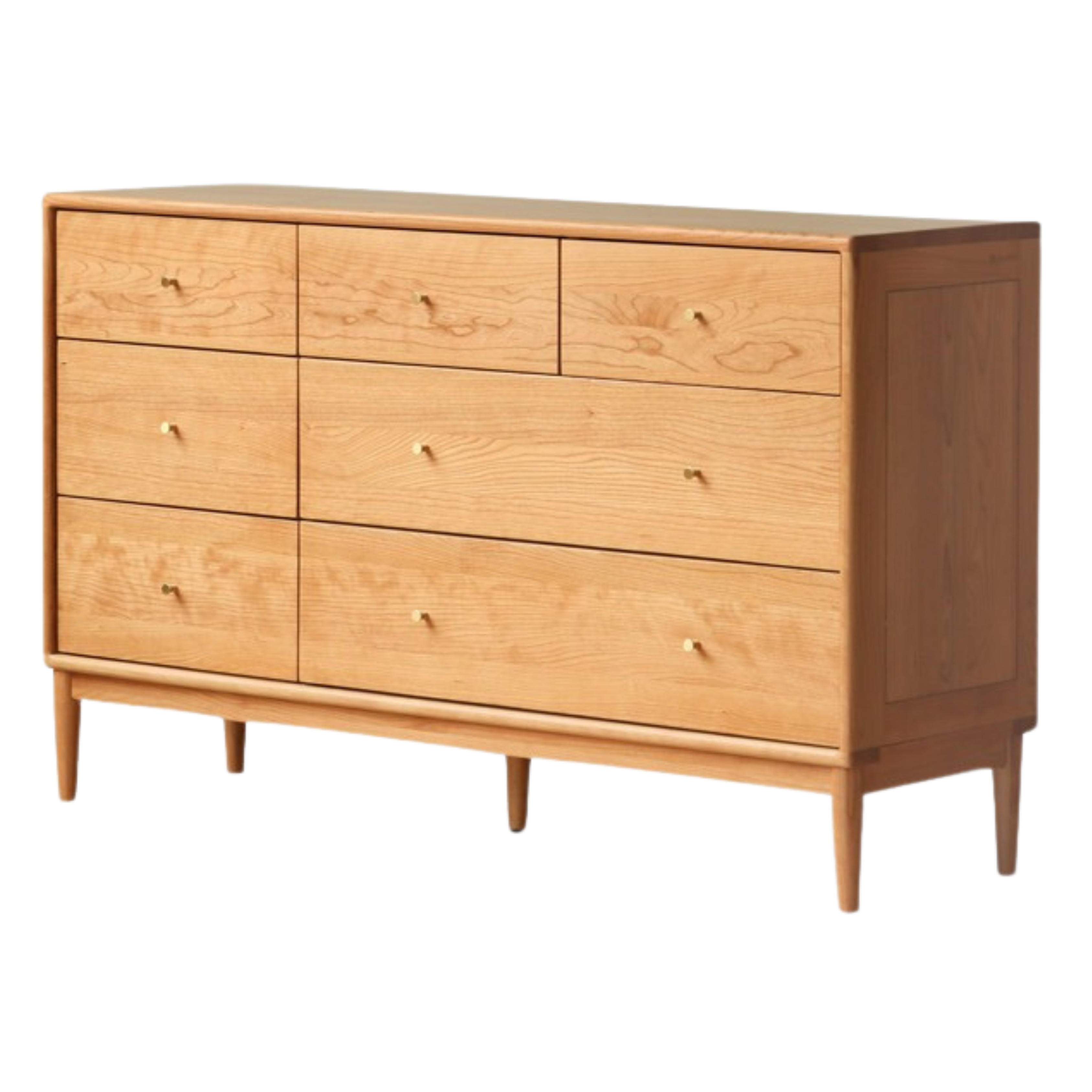 Cherry Wood Chest of Drawers: