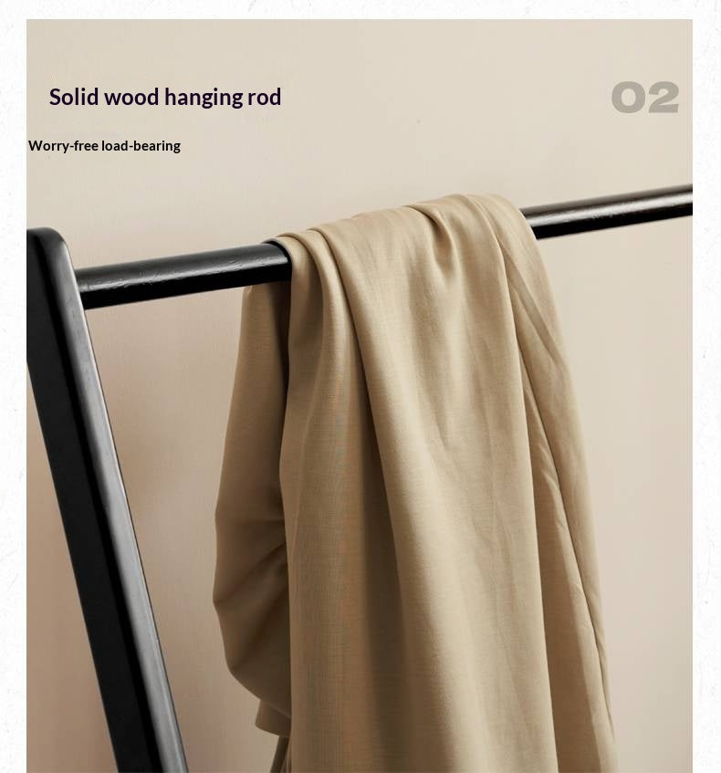 Solid Rubberwood Clothes Hanger