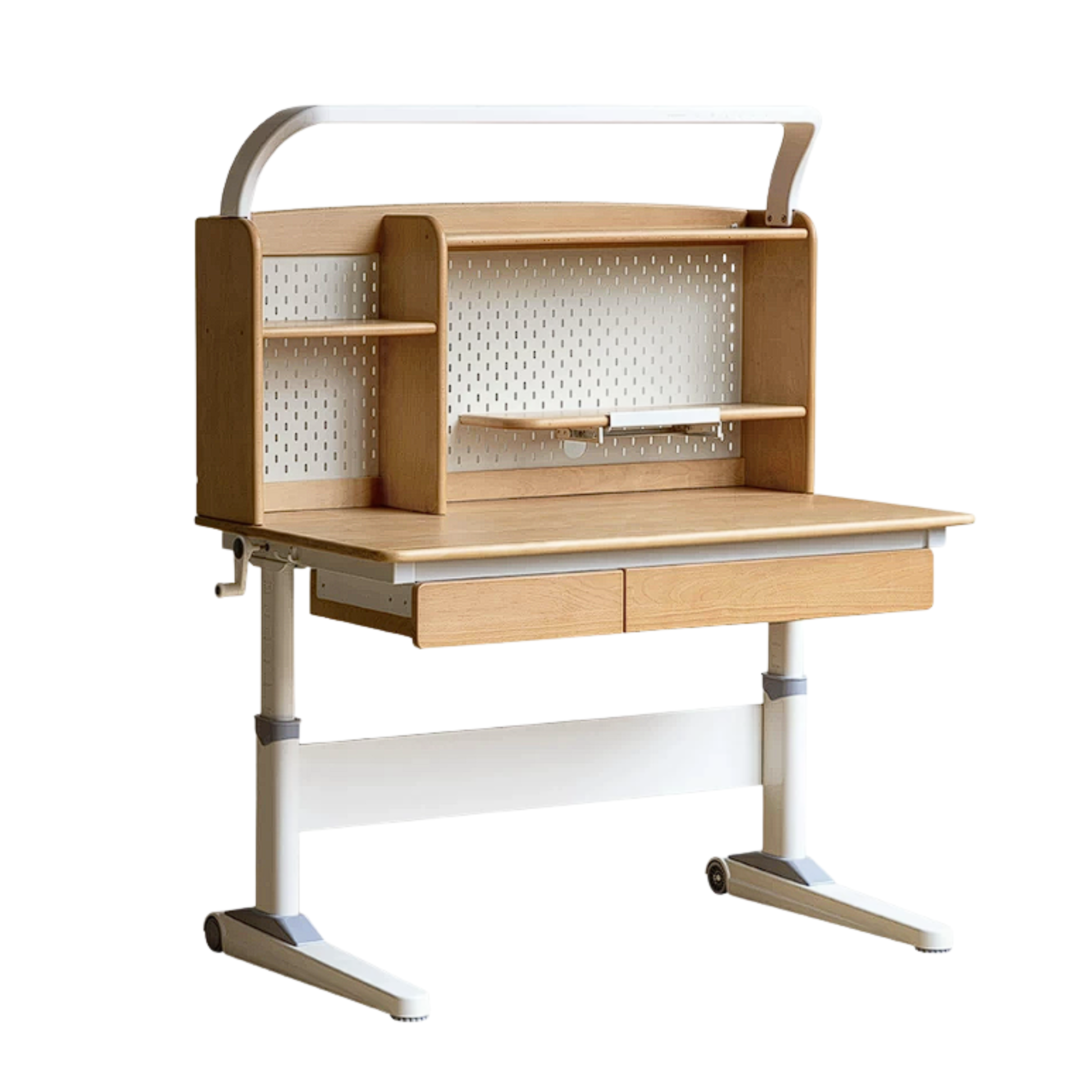 Beech Solid Wood Study Kids Lift Table