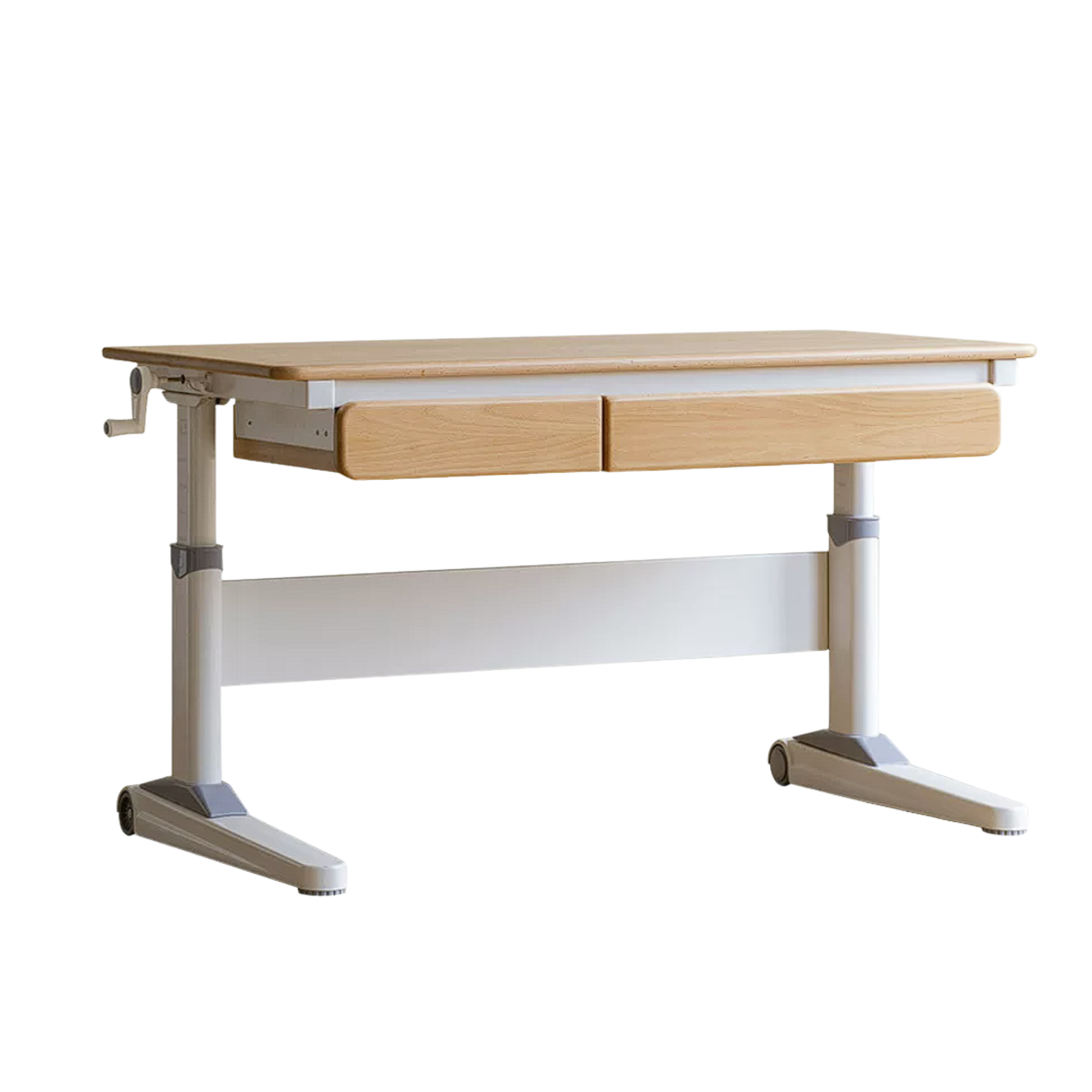 Beech Solid Wood Study Kids Lift Table