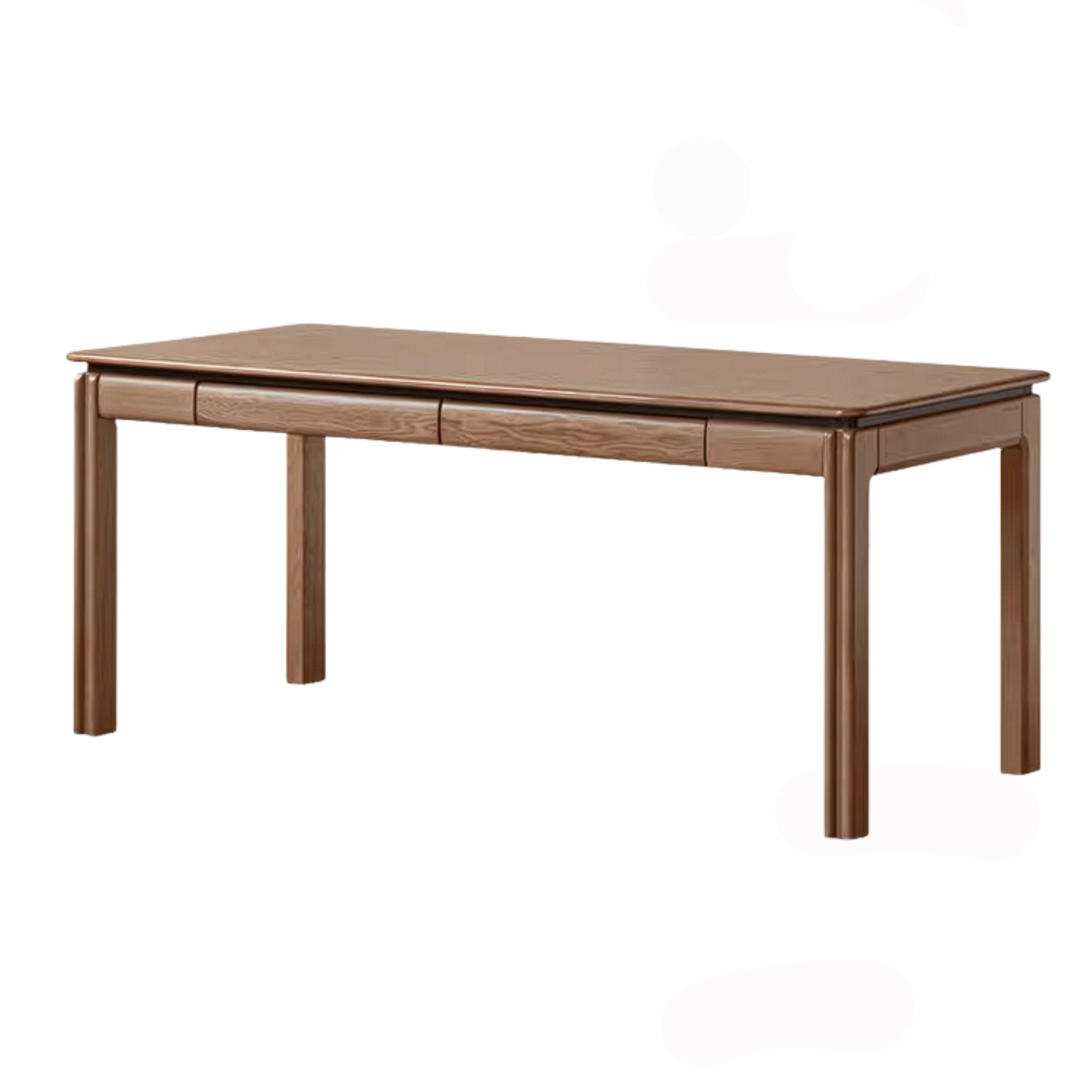 Ash Solid Wood Desk with with drawer Minimalist Design