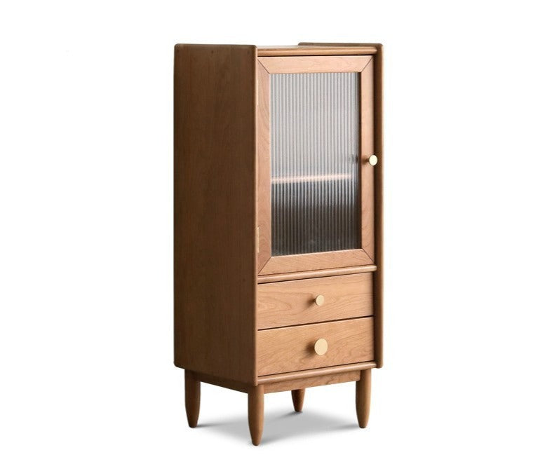 Cherry solid wood side cabinet-