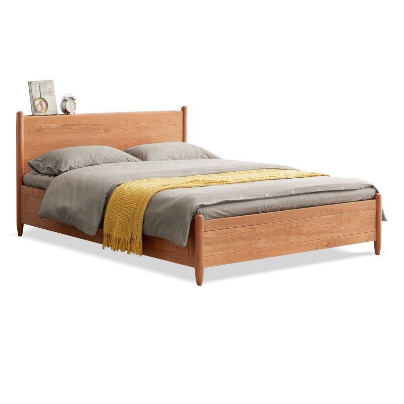 Queen size cherry wood bed deals frame