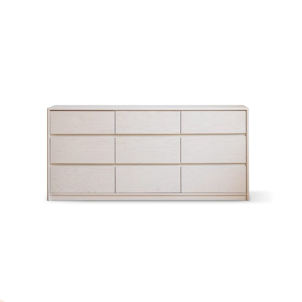Oak Solid Wood Cream Wind Bedroom TV Cabinet Storage Drawer)