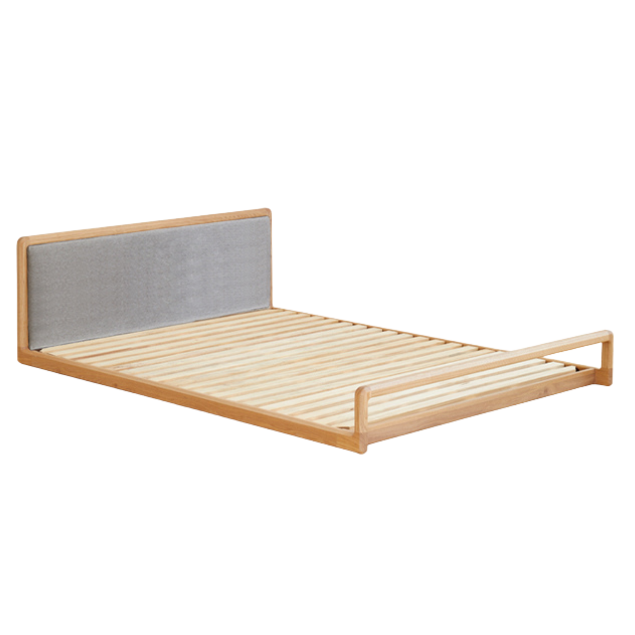 Ash solid wood modern simple Nordic style Platform Bed<