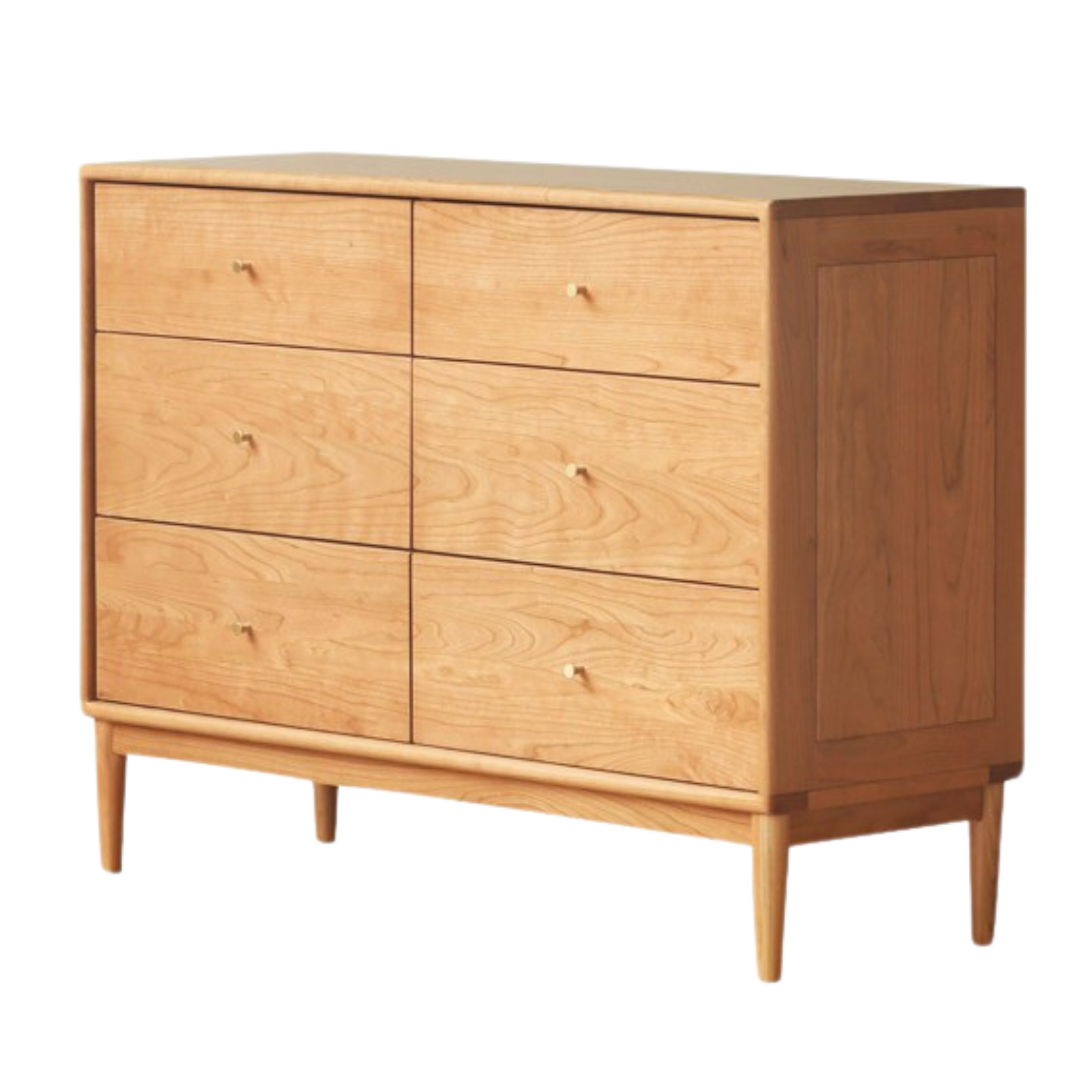 Cherry Wood Chest of Drawers: