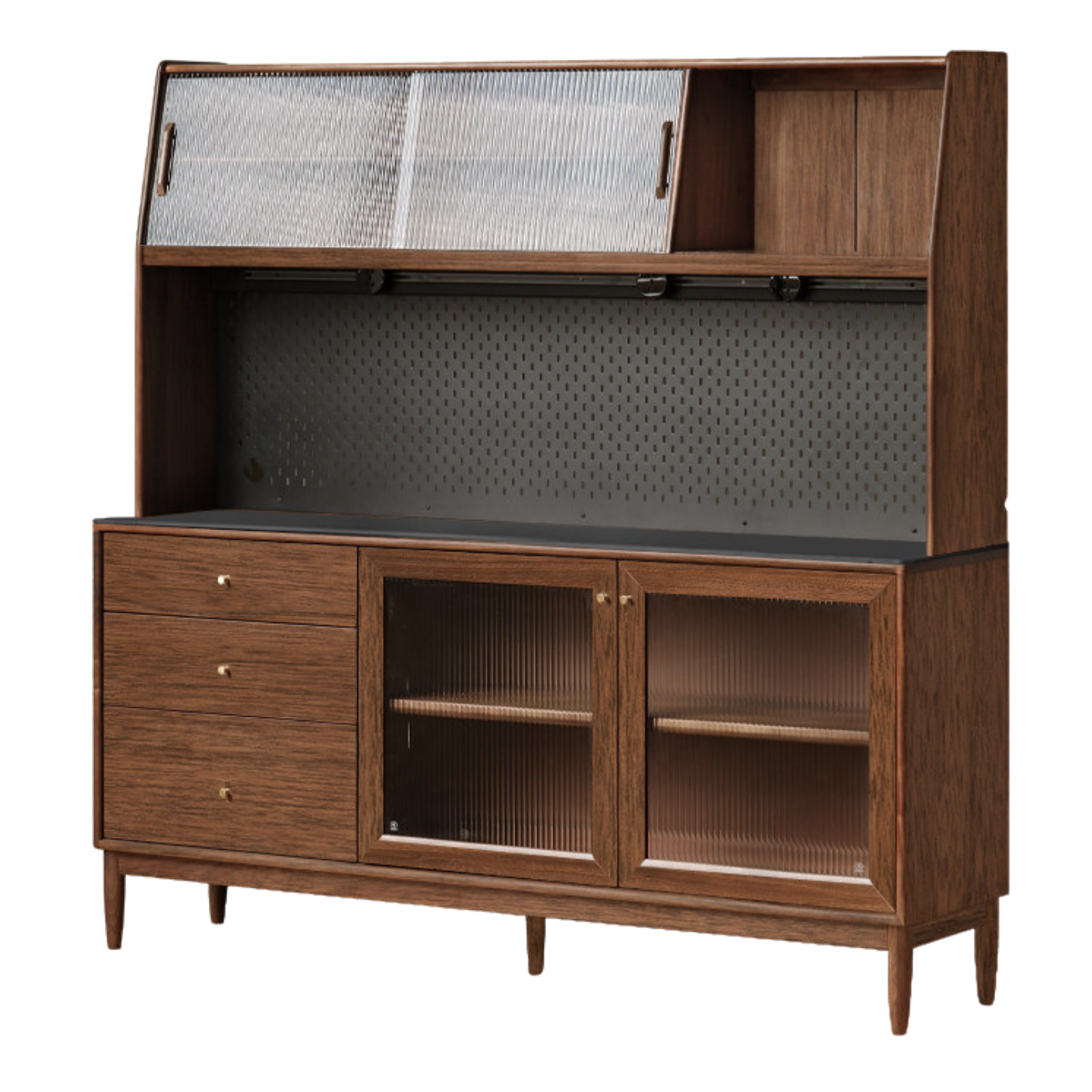 Black Walnut , South American Walnut, Catalpa Solid Wood Sideboard, Buffet Cabinet