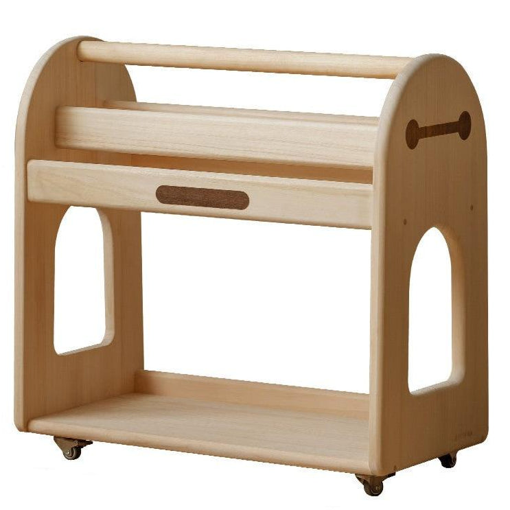 Poplar Solid Wood Movable Kids Storage Rack