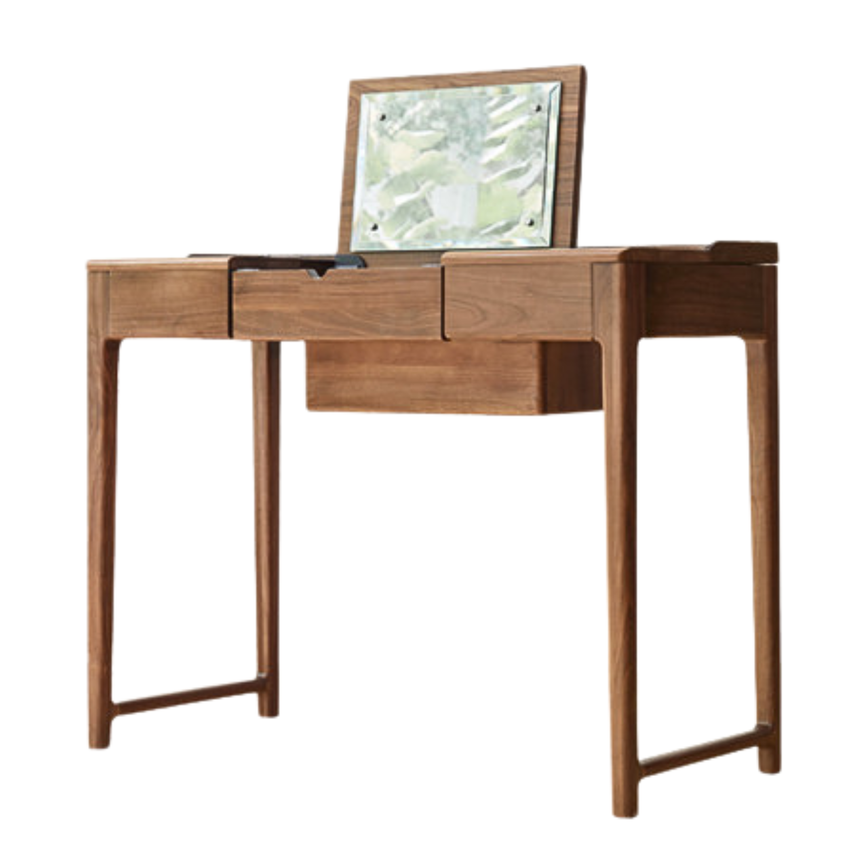 Black walnut, Ash solid wood flip dressing table