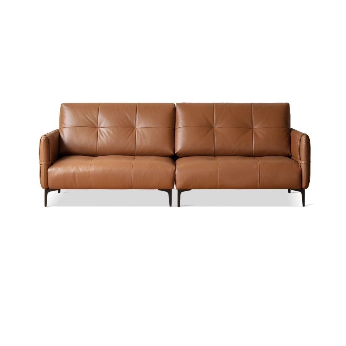 Leather Art Sofa Italian Light Luxury, First Layer Cowhide Sofa"
