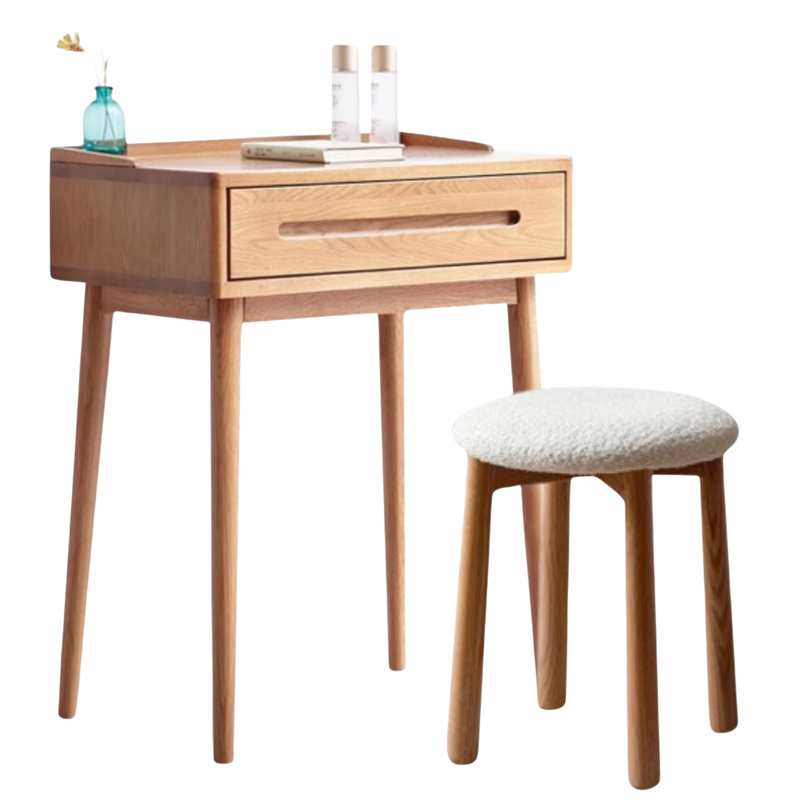 Oak Solid Wood Small Dressing Table.