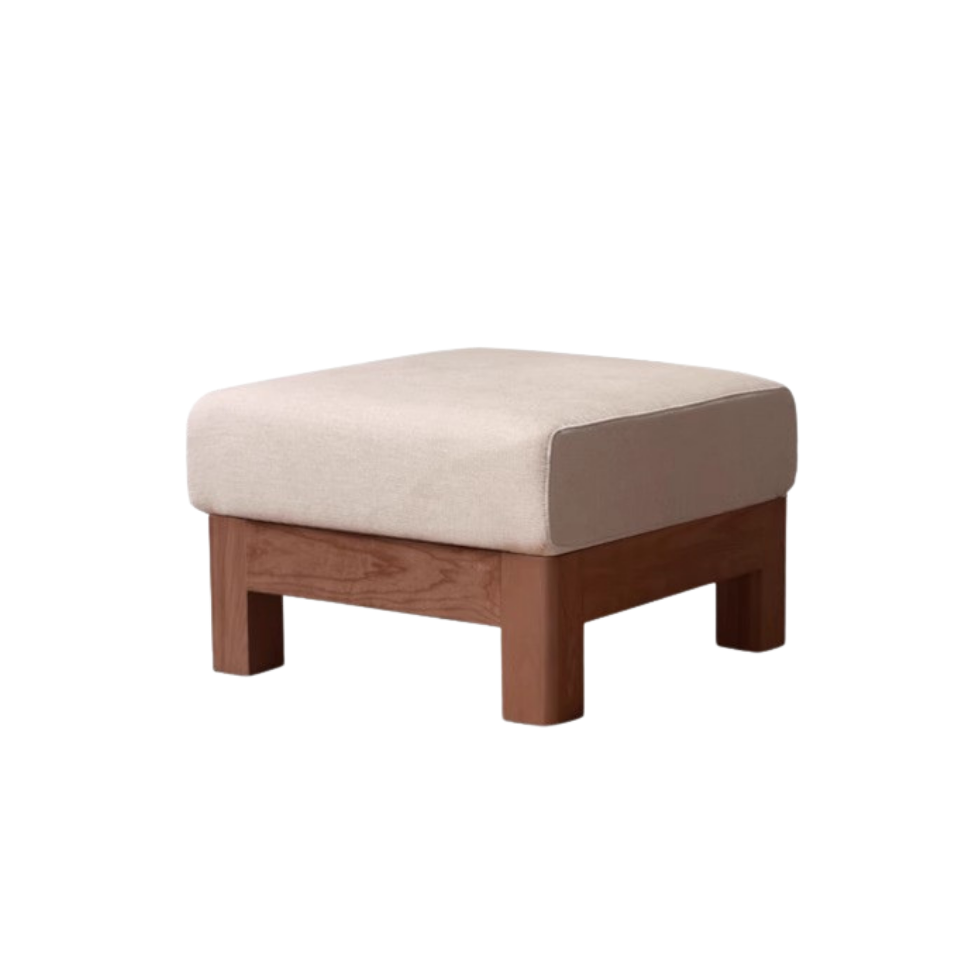 Oak, Ash, Poplar, Black Walnut Solid Wood Footstool Small Fabric Stool For Home